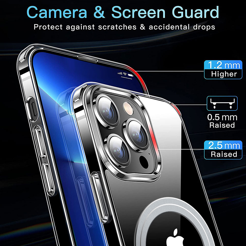For iPhone 14 Pro Clear Phone Case TPU PC Magnetic Cover Compatible with MagSafe For iPhone 14 Pro Clear Phone Case TPU PC Magnetic Cover Compatible with MagSafe